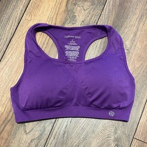 Purple sports bra